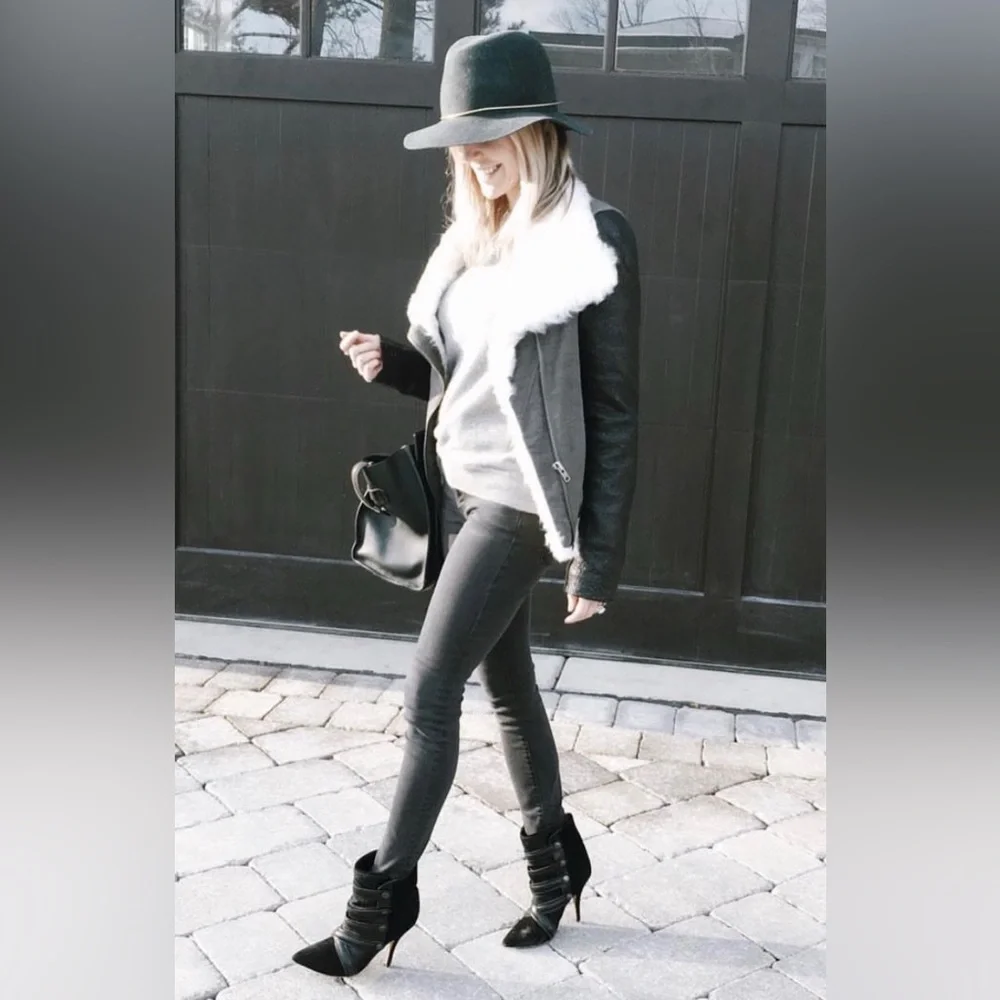 Isabel Marant Tacy Pony Calf Hair Leather Booties - Picture 1 of 11